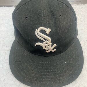 White Sox Black Baseball Cap